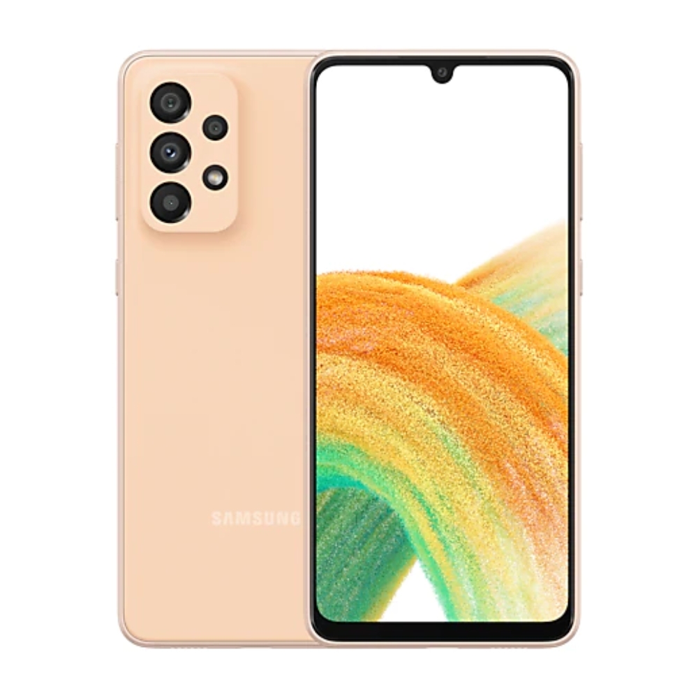 Buy Samsung galaxy a33 128gb 5g phone - awesome peach in Saudi Arabia