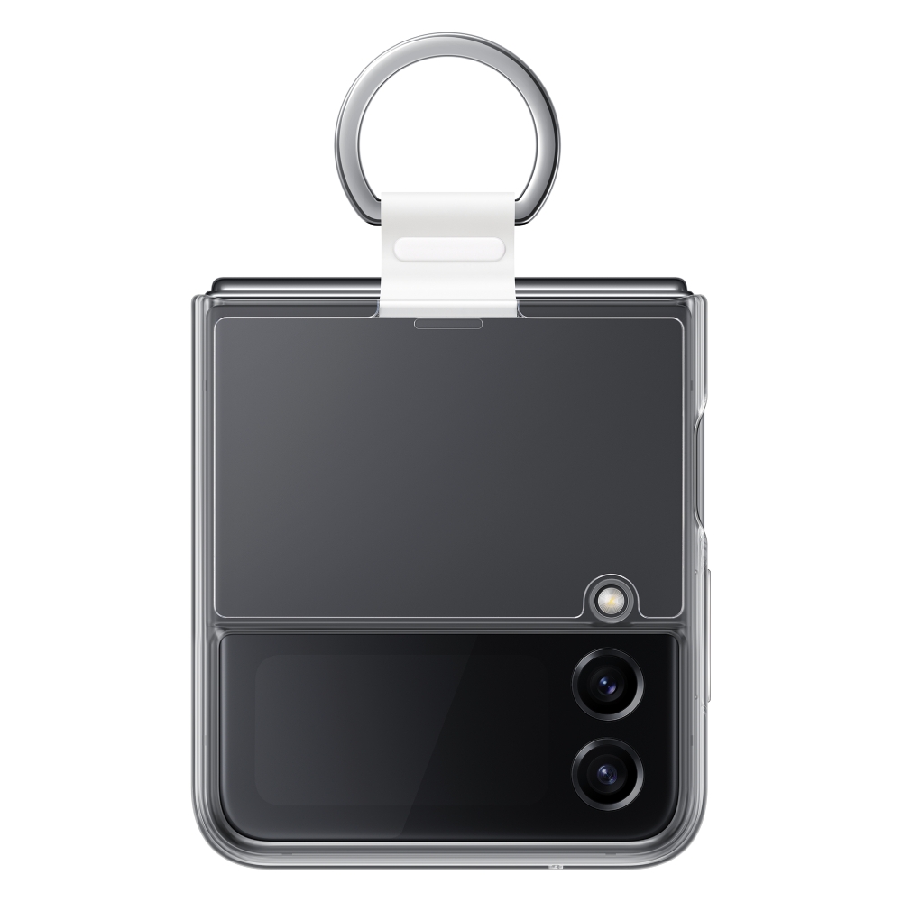 

Samsung case + ring for flip 4 - clear