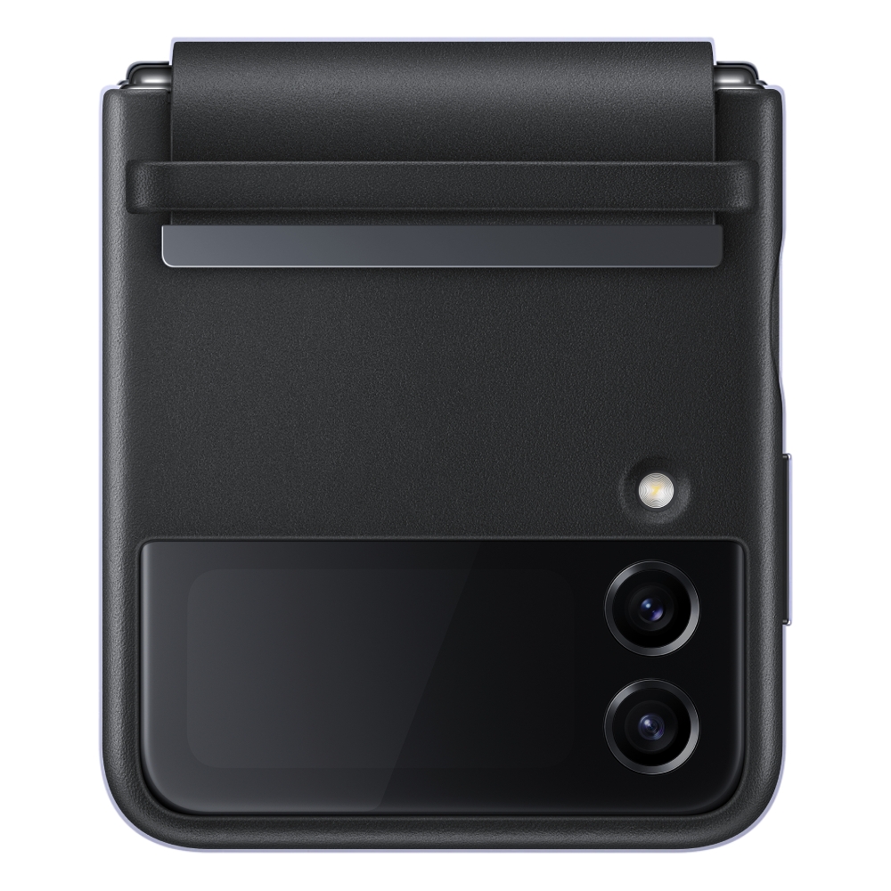 

Samsung galaxy z flip4 flap leather cover - black