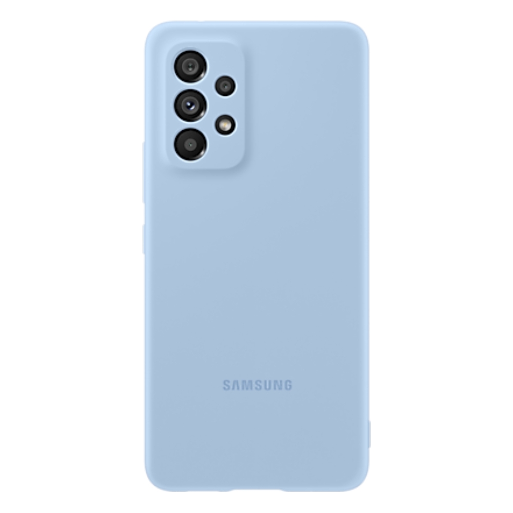 Buy Samsung galaxy a53 5g silicone cover arctic-blue in Saudi Arabia