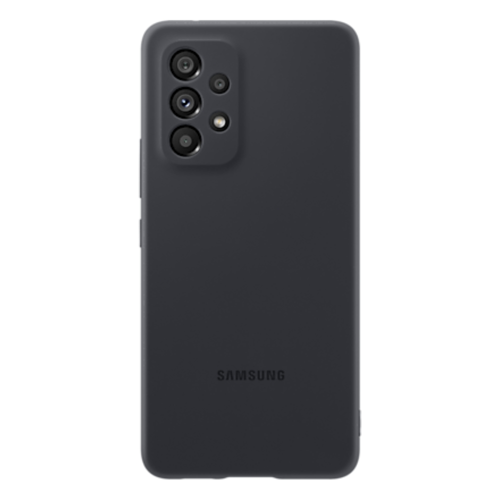 Buy Samsung galaxy a53 5g silicone cover black in Saudi Arabia