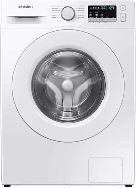 Buy Samsung washer front load 7kg (ww70t4020ee) white in Saudi Arabia