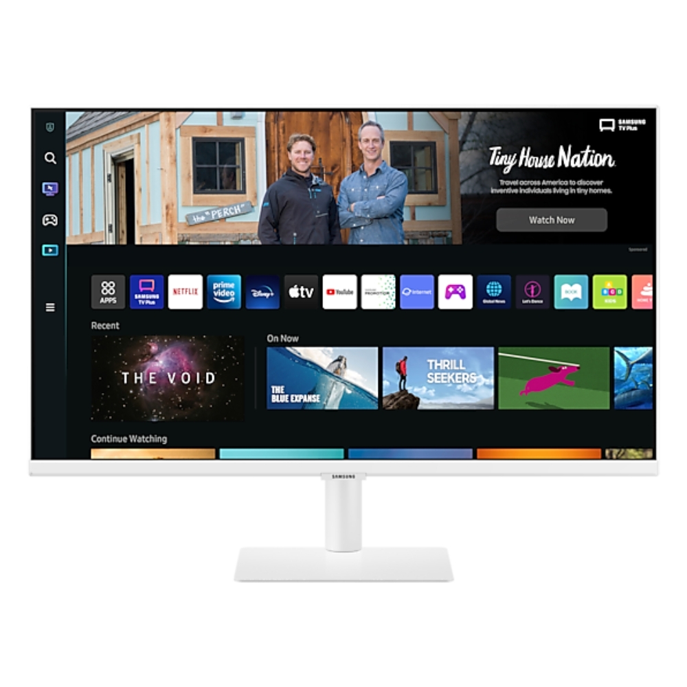 

Samsung white flat monitor 27 inch with smart tv experience