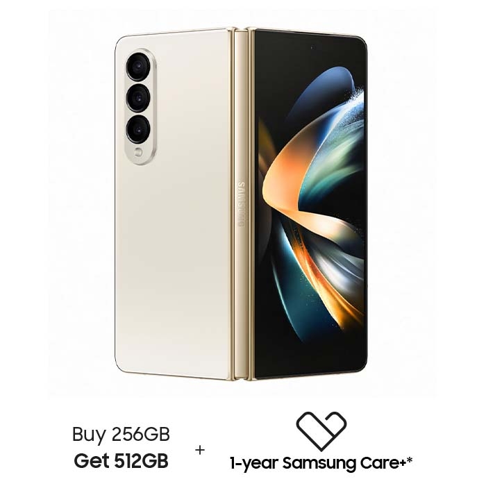 Buy Pre order samsung galaxy z fold 4 5g 256gb phone - beige in Saudi Arabia