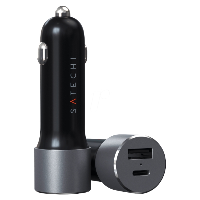 

Satechi car charger 72w type-c and pd - space grey (st-tcpdccm)