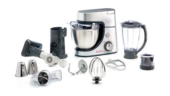 

Moulinex master chef 4. 6l kitchen machine (qa513d27) - silver