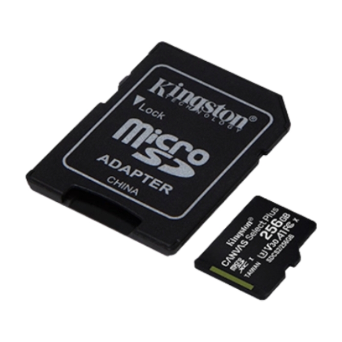 

Kingston canvas select plus 256gb microsdxc card + adapter