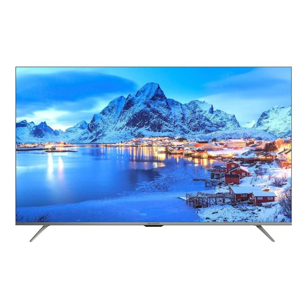 اشتري تلفزيون شارب أندرويد 4 كي بحجم 55 بوصة ال اي دي  (4t-c55dl6nx) في السعودية