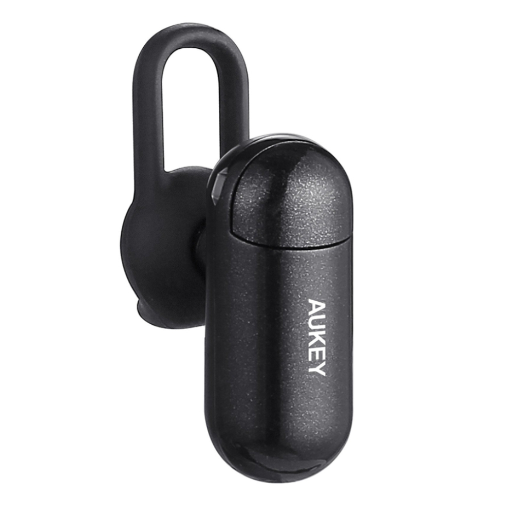 Buy Aukey single bluetooth in-ear wireless earphone - black in Saudi Arabia