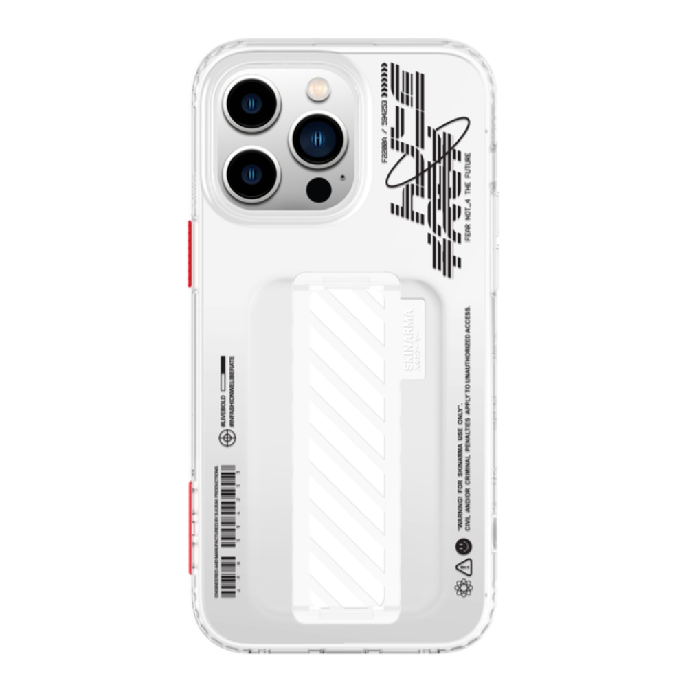 Skinarama kaze case and silicone grip for iphone 14 pro - clear