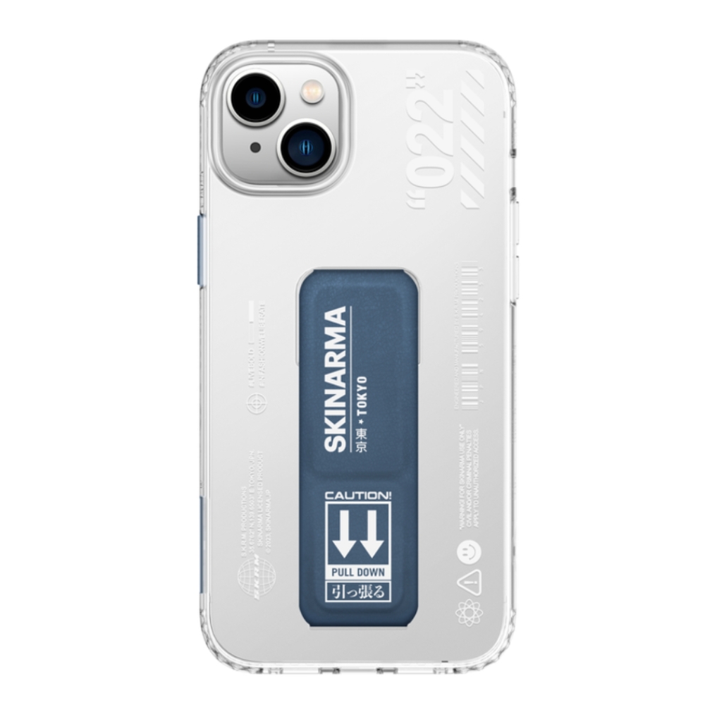 Skinarama taihi sora case and grip stand for iphone 14 plus - blue