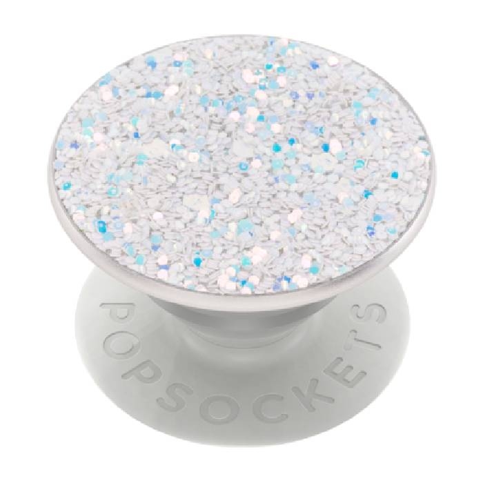 

Popsockets phone stand and grip (800497) – sparkle snow white