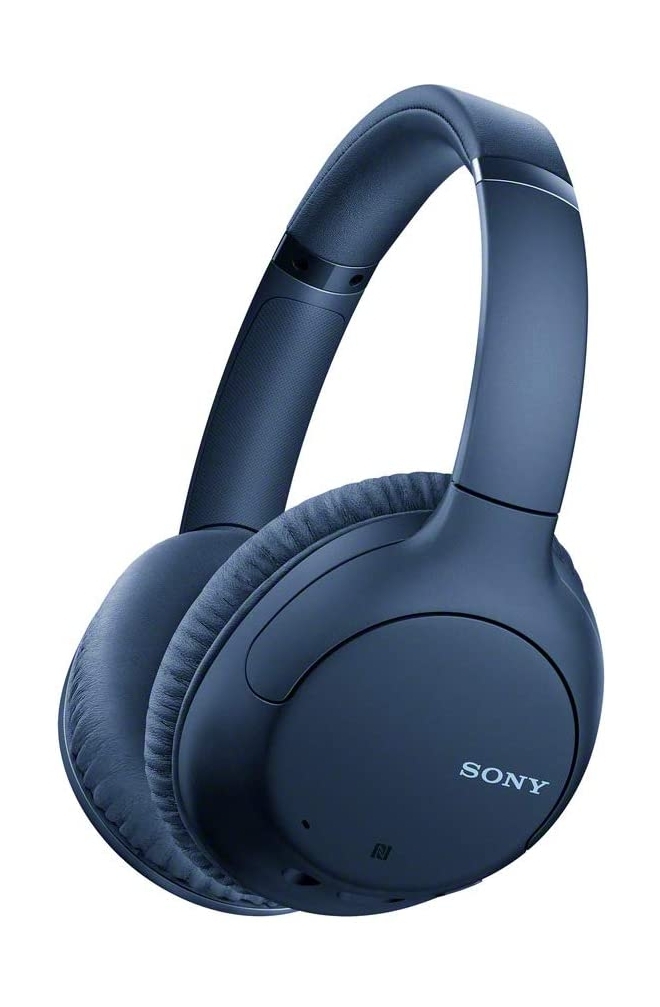 Sony wireless bluetooth noise cancelling headphones - blue