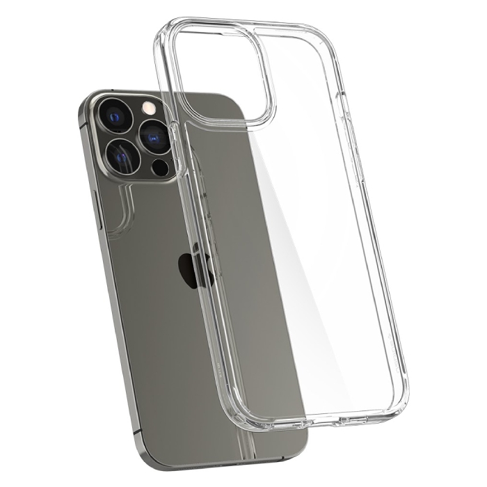 Buy Spigen apple iphone 13 pro crystal hybrid case - clear in Saudi Arabia