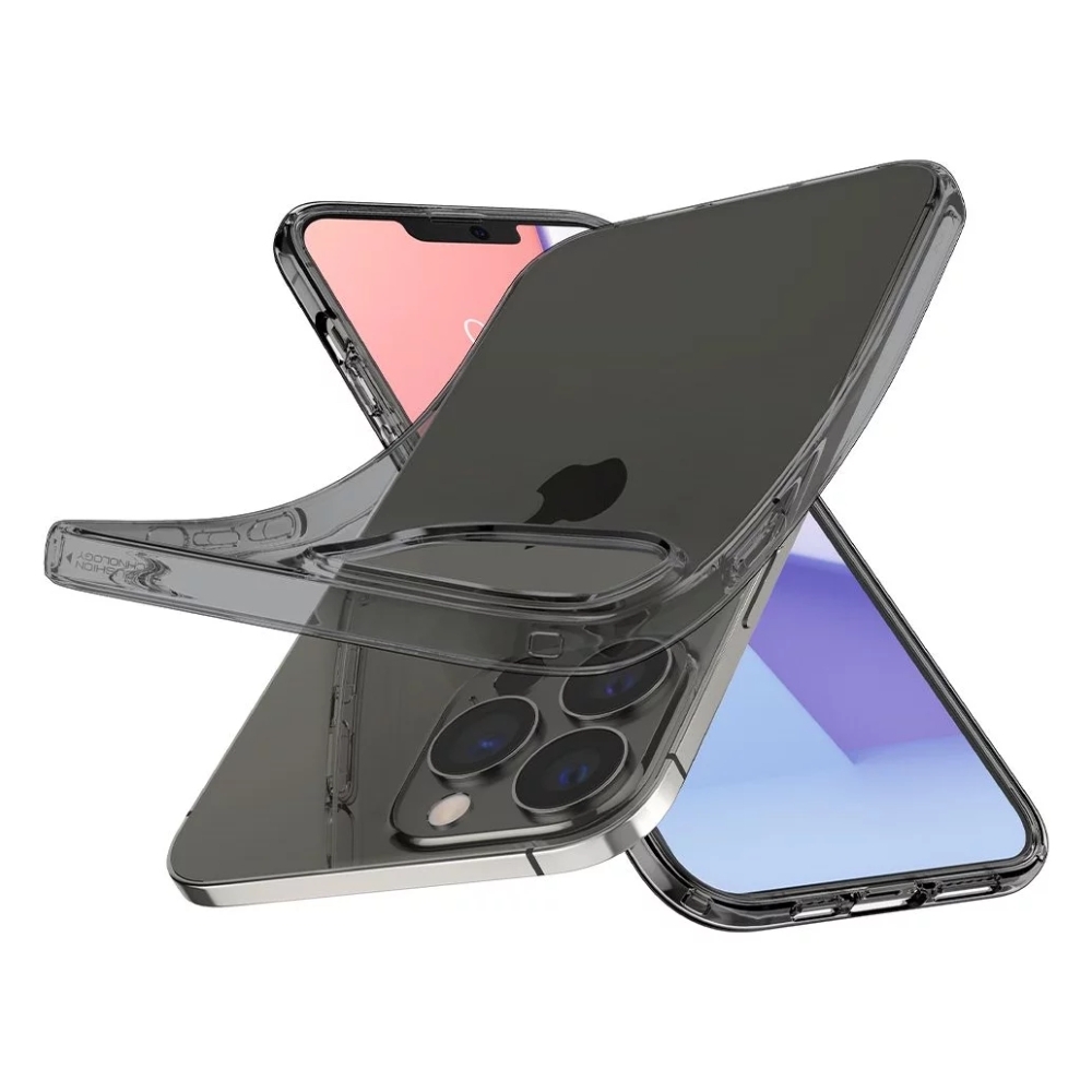 Spigen crystal flex case for iphone 14 pro max - grey