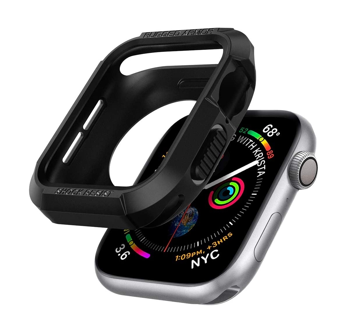 

Spigen rugged armor apple watch 44mm case - black