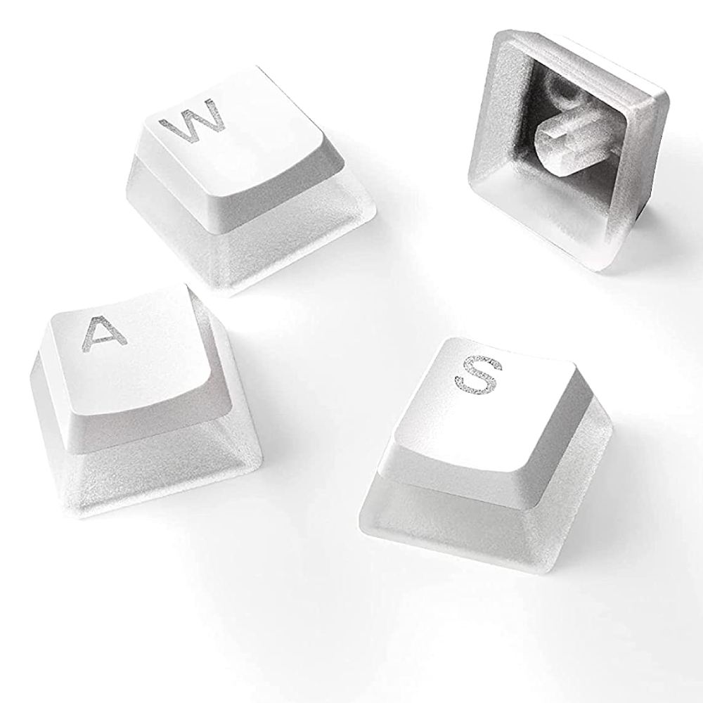 Steelseries prismcaps universal pbt keycaps - white us