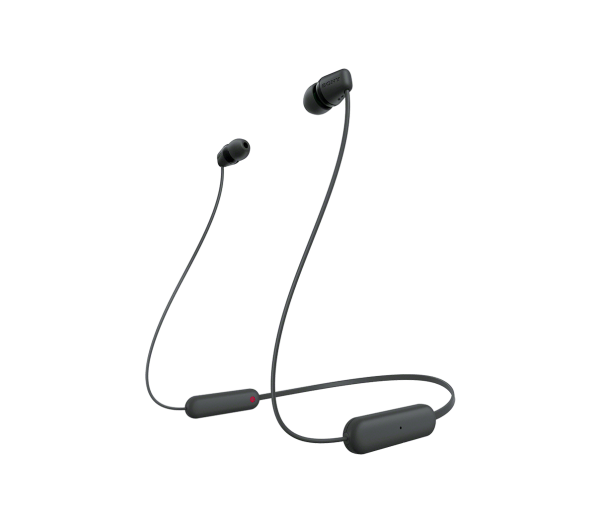 Sony wireless in ear bt earphones with mic, wi-c100/b - black