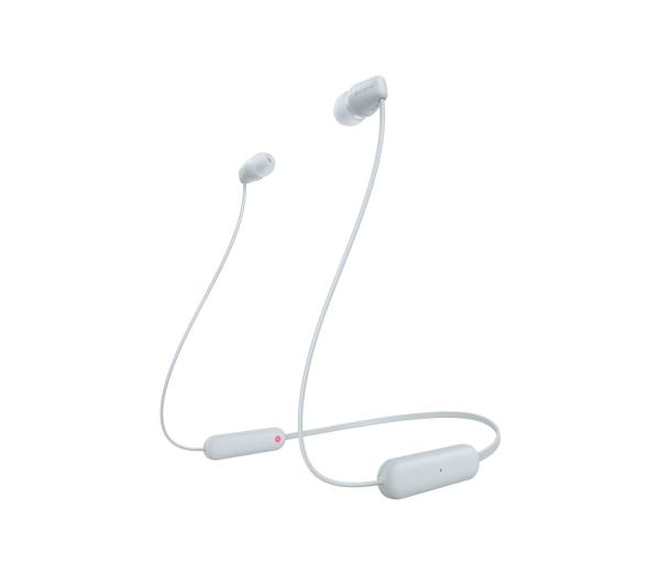 Sony wireless in ear bt earphones with mic - white