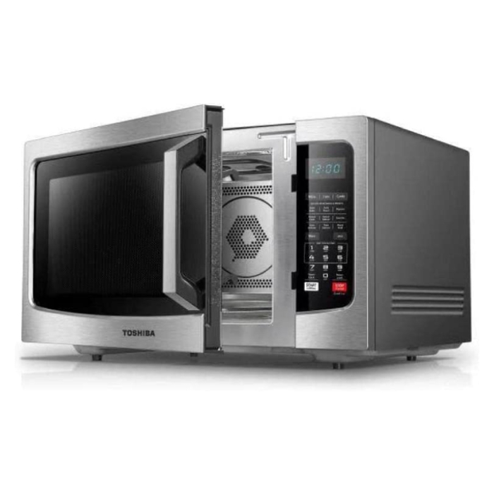 Buy Toshiba 42l, 1200w grill microwave - silver in Saudi Arabia