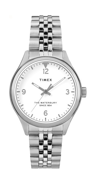 

Timex waterbury 34mm analog ladies stainless steel watch - tw2r69400