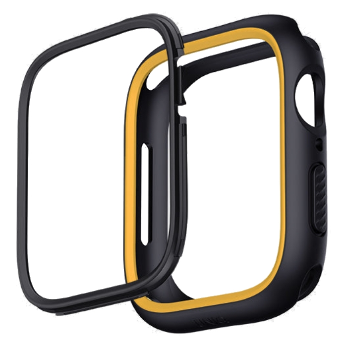 

Uniq moduo case with interchangeable bezels for apple watch 40 / 41mm - black / mustard