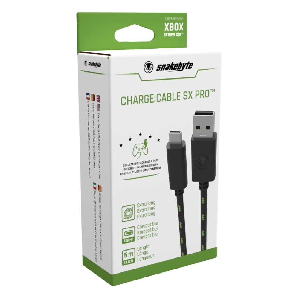 Buy Snakebyte usb-c charge cable sx pro for xbox series x|s - 5m in Saudi Arabia