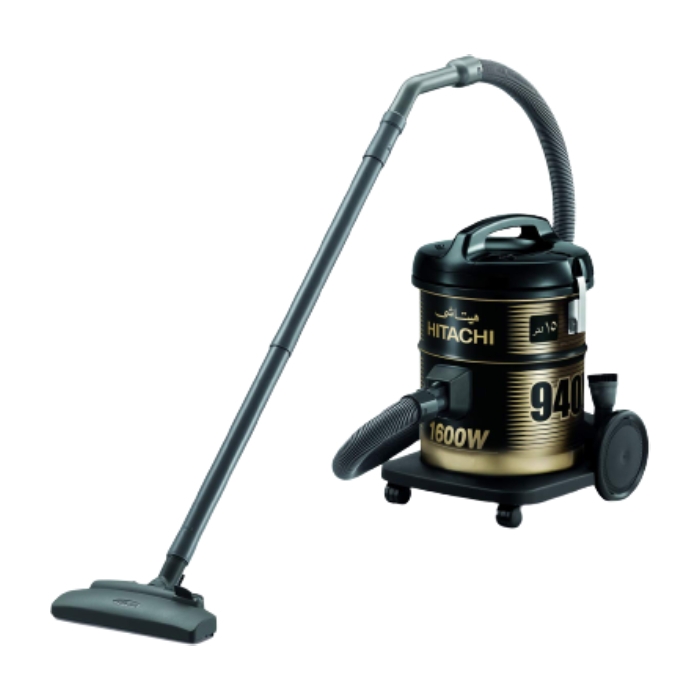 

Hitachi 1600w 15 l drum vacuum cleaners (cv-940y) - grey