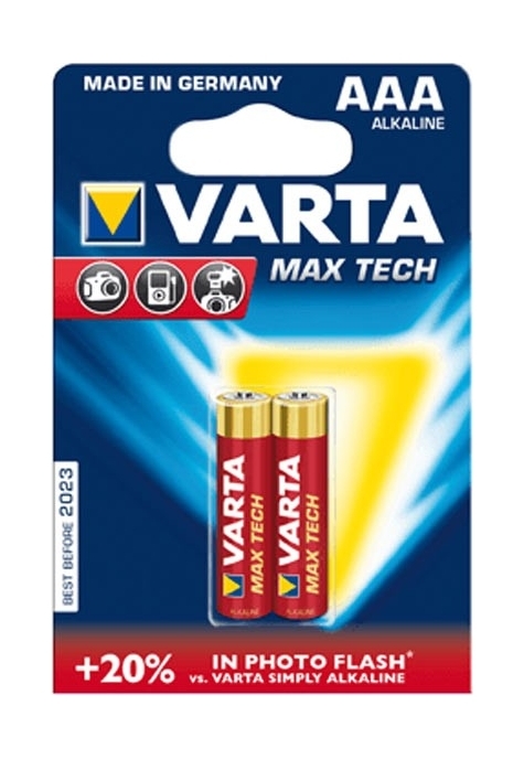 

Varta mt 2 aaa max tech alkaline battery - 2 pcs