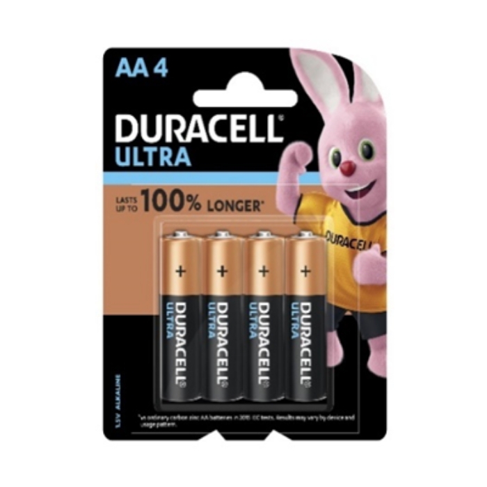 

Duracell ultra power aa batteries - 4 pack
