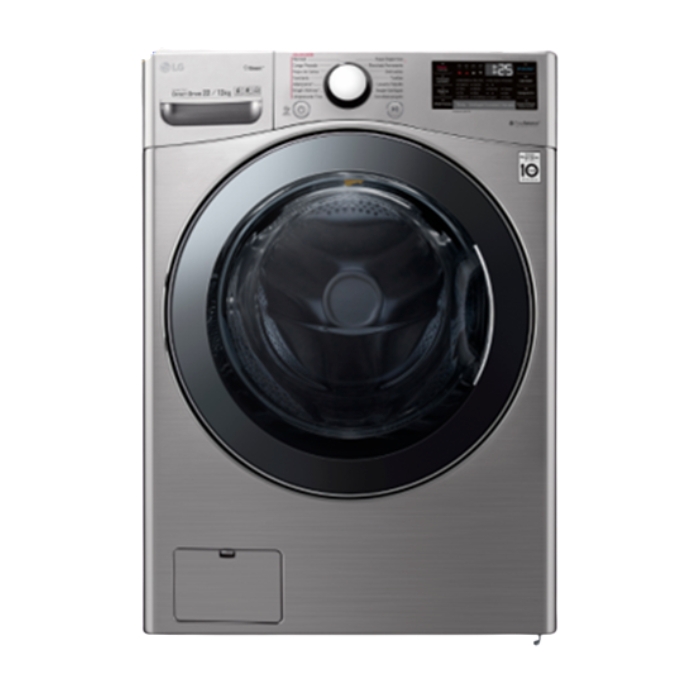

Lg 17/10 kg front load washer dryer - silver (ws1710xmt)