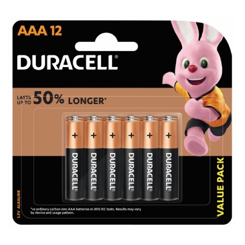 

Duracell aaa batteries monet cb - 12pcs