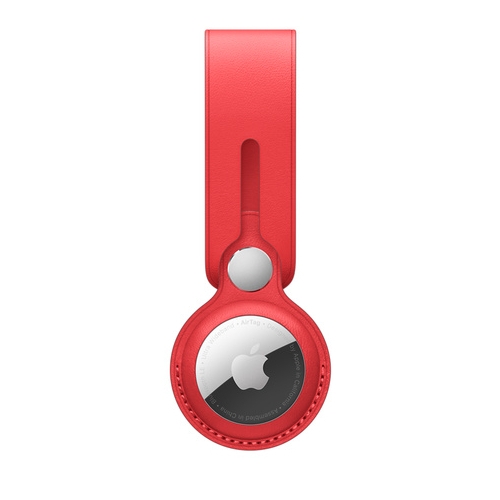 

Apple airtag loop - red