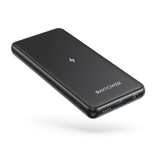 

Ravpower 10000mah, 10w wireless portable charger - black