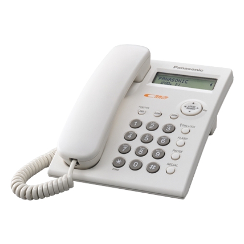 

Panasonic corded telephone (kx-tsc11fxw) - white