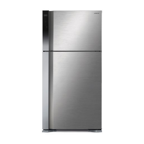 

Hitachi 19. 4 cft. Top mount refrigerator (r-v700ps7k bsl) - silver