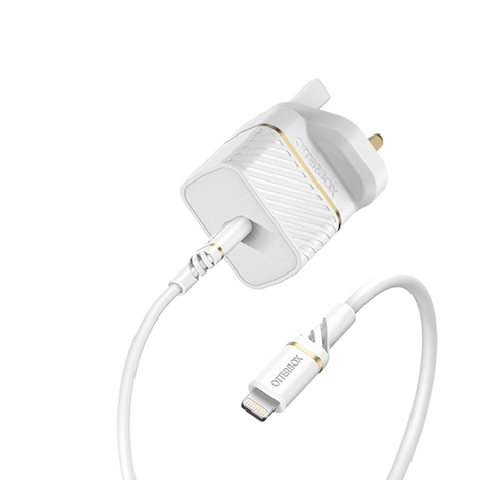 

Otterbox 20w wall charger and usb-c to lightening cable (78-80482) - white