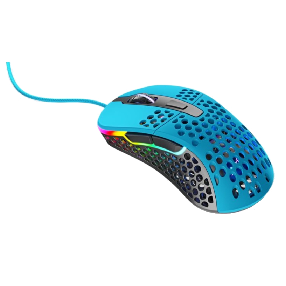 

Xtrfy m4 rgb wired mouse - miami blue
