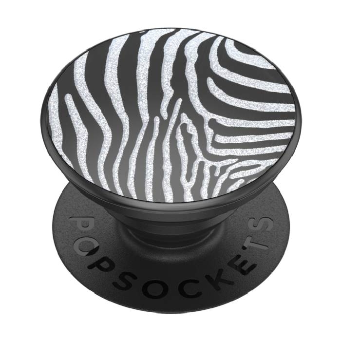 

Popsockets phone stand and grip (802130) – zebra