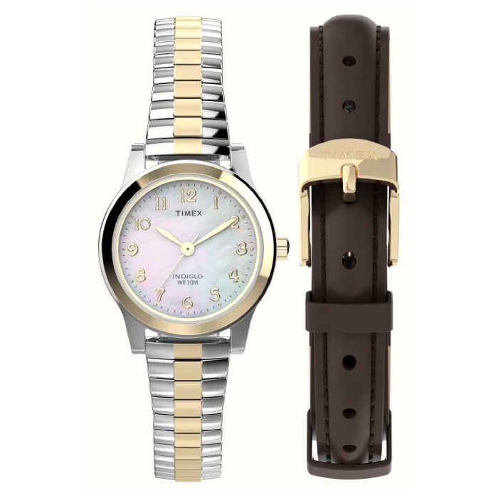 Addison 25mm double 2025 wrap leather strap watch