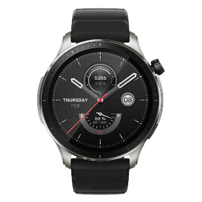 Amazfit gtr 4 smart watch for men 46 mm black price in Saudi Arabia