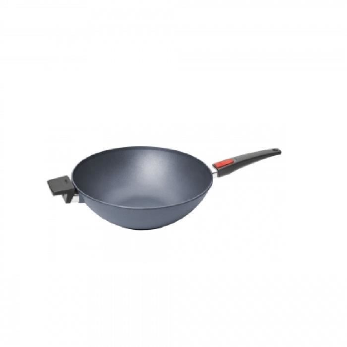 Cast iron wok 34 cm induction compatible 11034dpi diamond lite woll black price in Kuwait X