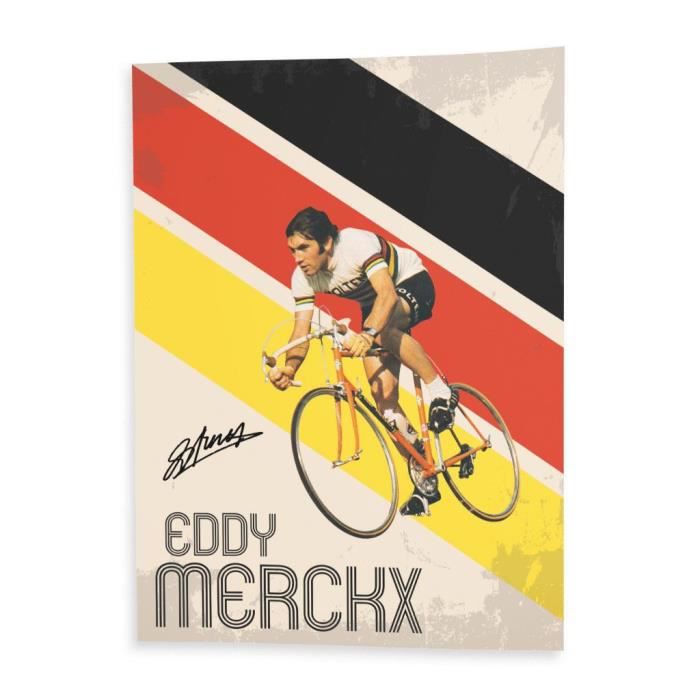 Poster poster eddy merckx vintage bike france cycling tour 91cm x