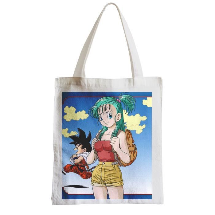 Large shopping bag beach student dragon ball bulma manga anime japan