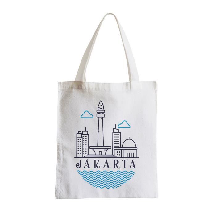 Big bag shopping beach student jakarta minimalist indonesia travel