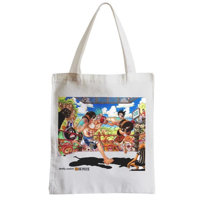 Big bag shopping beach student one piece fight luffy franky manga japan anime price in Kuwait
