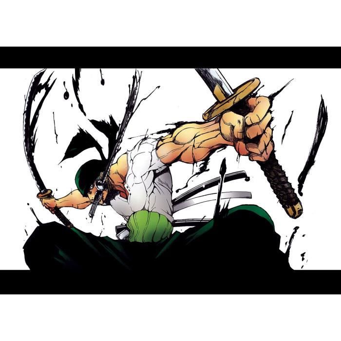 Poster one piece roronoa zoro swords manga anime(61x45cmb) price in Kuwait XCite Kuwait kanbkam