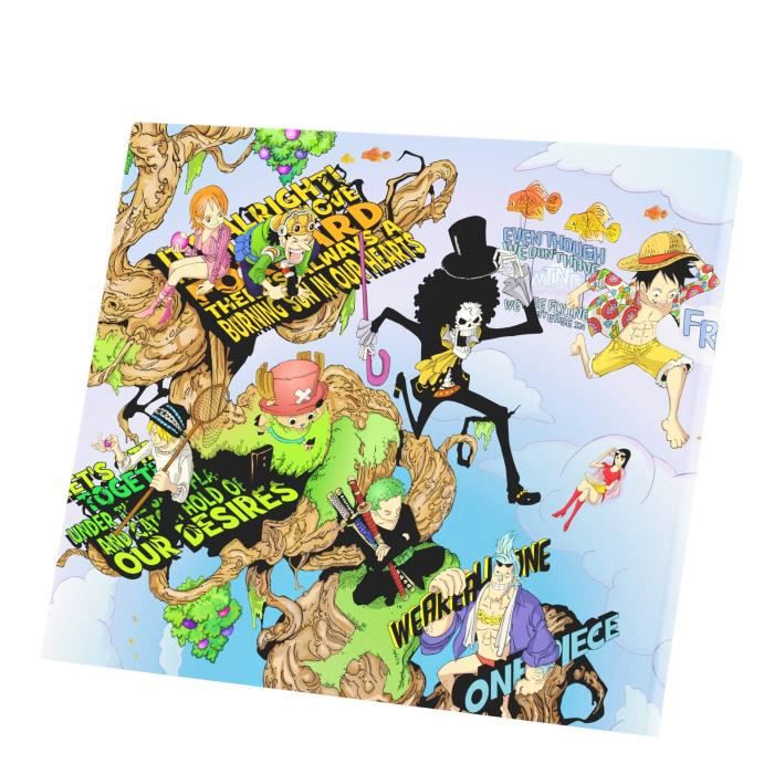 Decorative painting one piece crew luffy jump clouds manga anime (47 cm x 40 cm) price in Kuwait