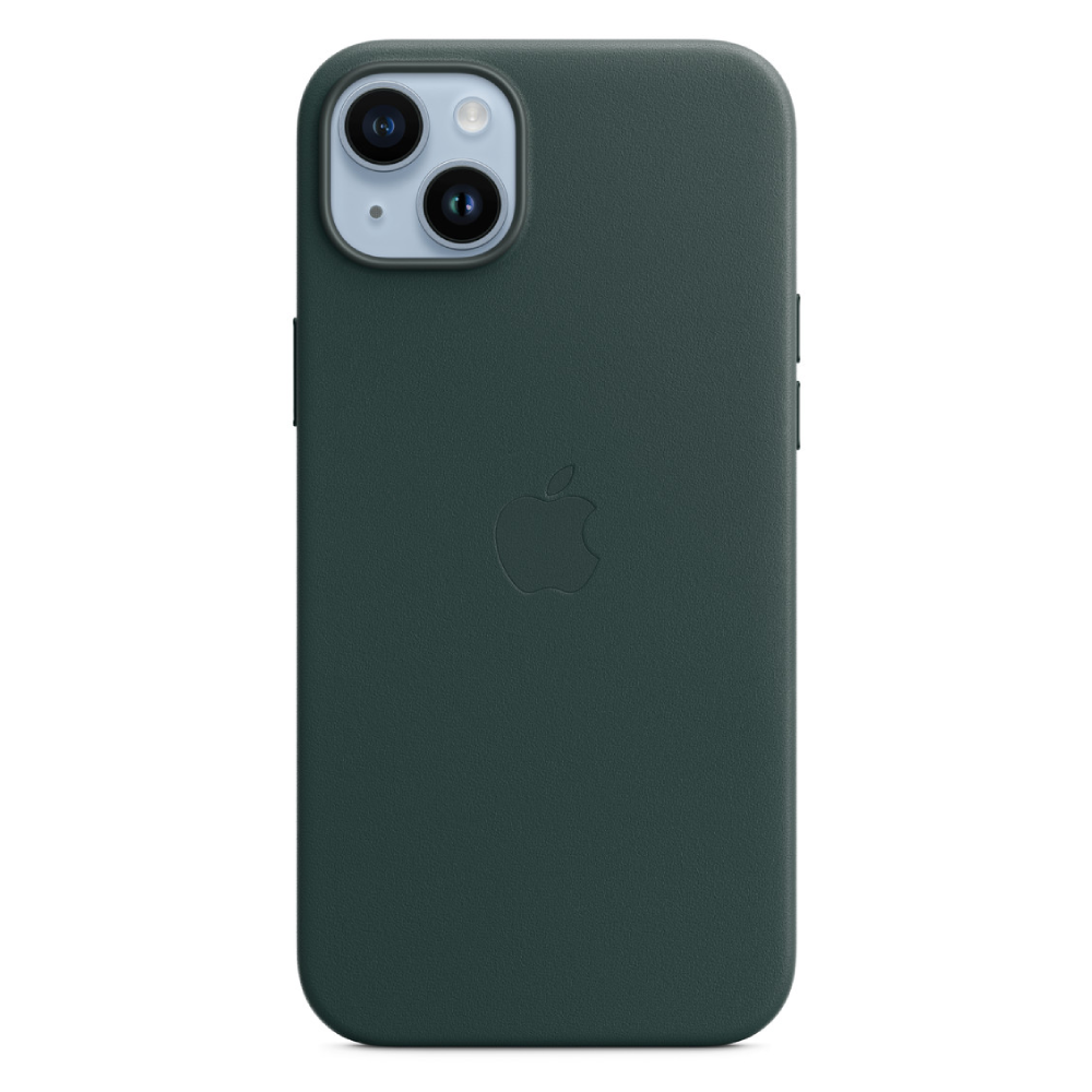 Apple iphone 14 plus leather case with magsafe green price in Kuwait