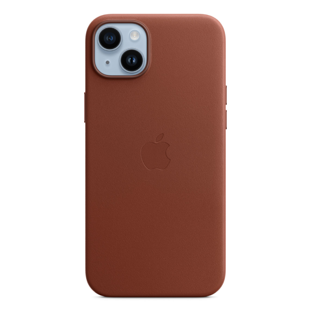 Apple iphone 14 plus leather case with magsafe umber price in Saudi